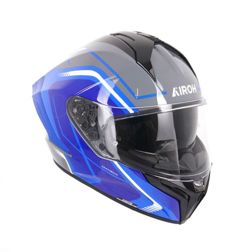 Airoh Matryx Helmet - Wide Blue Gloss