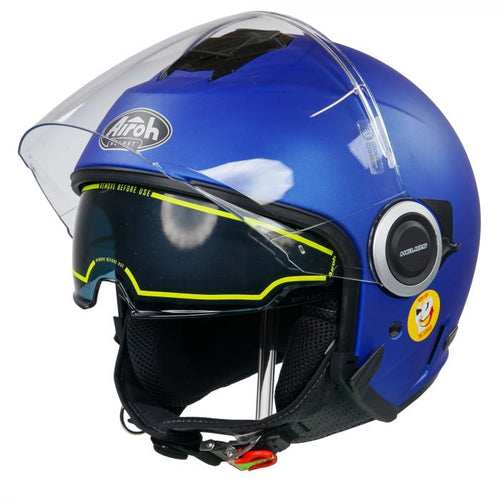 Airoh Helios Urban Jet Helmet - Matt Blue