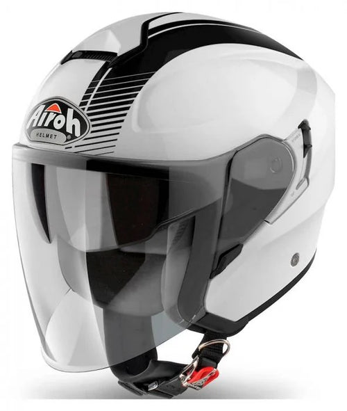 Airoh Helmet Hunter Jet - Simple White Gloss