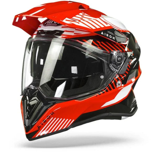 Airoh Commander Adventure Helmet - 'Boost Red' Gloss