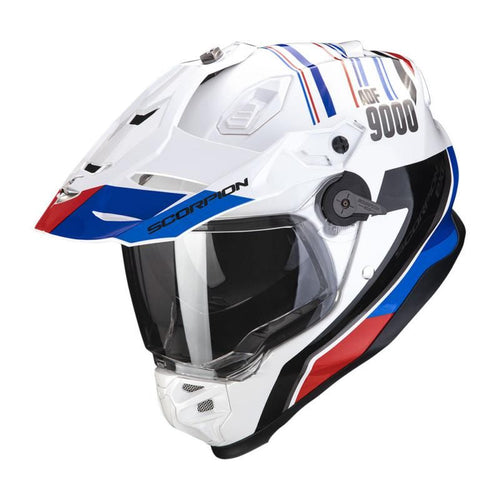 Scorpion EXO ADF 9000 DESERT White/Blue/Red