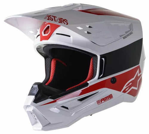 Alpinestars S-M5 Bond Gloss White/Red