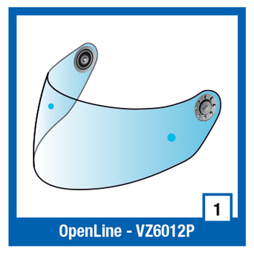 Shark S900/7/8/6 RIDILL Clear Pinlock Visor