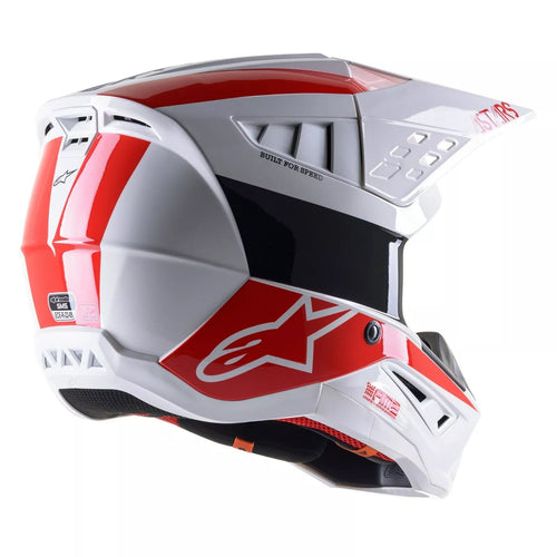 Alpinestars S-M5 Bond Gloss White/Red