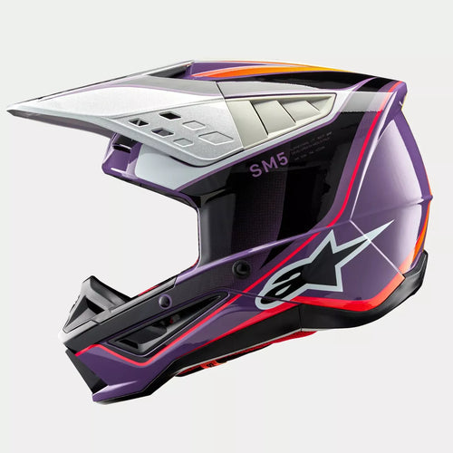 Alpinestars S-M5 Sail Gloss Violet/Black/Silver