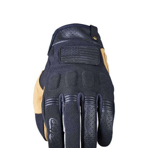 FIVE Scrambler Vintage-Style Gloves - Black/Tan