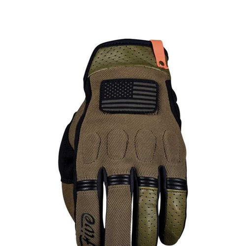 FIVE Scrambler Vintage-Style Gloves - Khaki/Black