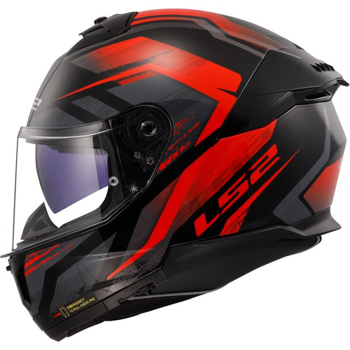 LS2 FF808 STREAM II Fury Black/Red