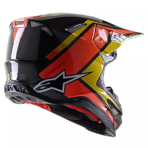 Alpinestars Supertech S-M10 Carbon Black/Yellow/Orange