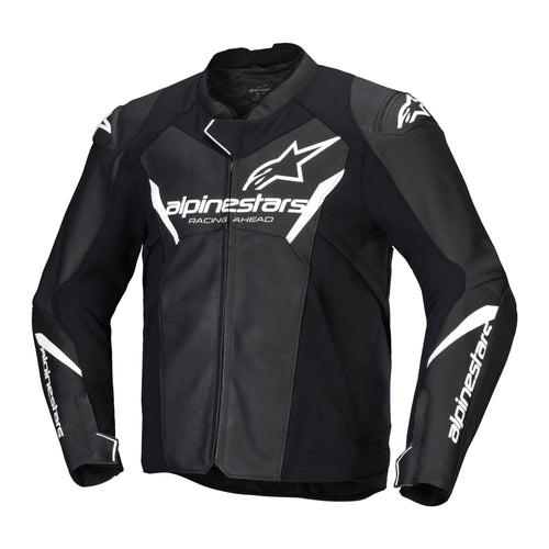 Alpinestars Faster V3 Leather Jacket Black/White