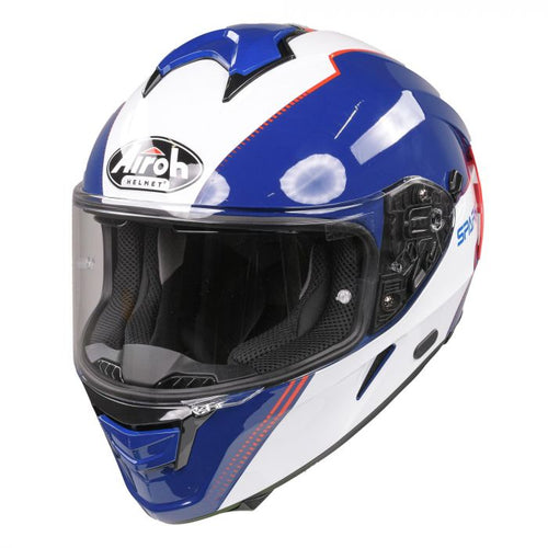 Airoh Spark Flow Helmet - Blue/Red