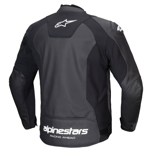 Alpinestars Faster V3 Leather Jacket Black/White