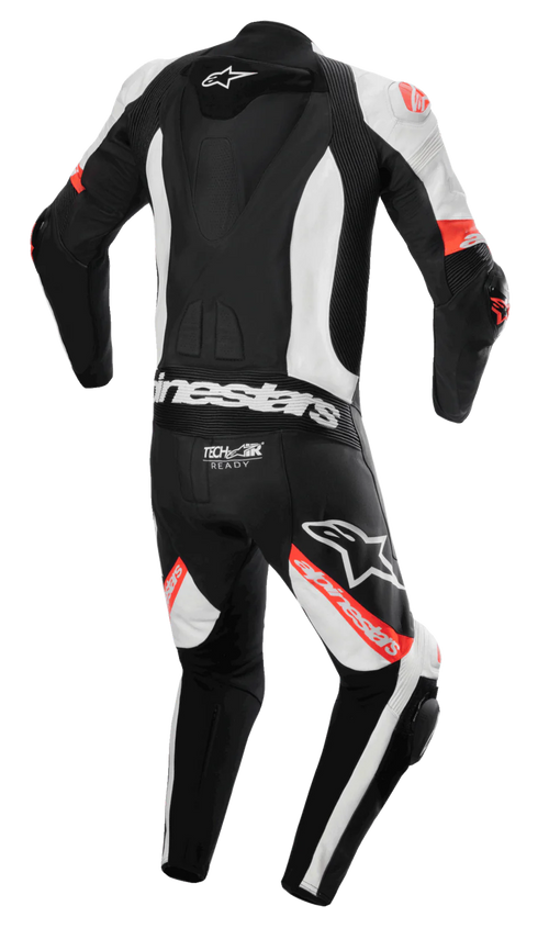 Alpinestars Missile V2 Ward 1 Pc Leather Suit Black/White/Red/Fluo