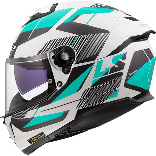 LS2 FF808 STREAM II Road Cyan/Light Grey