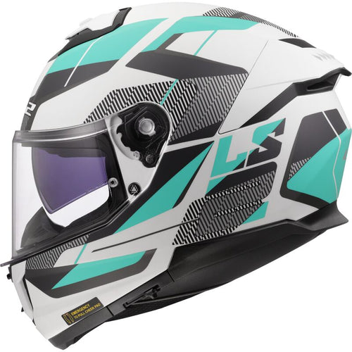 LS2 FF808 STREAM II Road Cyan/Light Grey