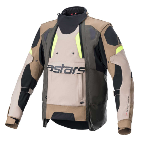 Alpinestars Halo DS Jacket Dark Khaki/Sand/Yellow Fluo
