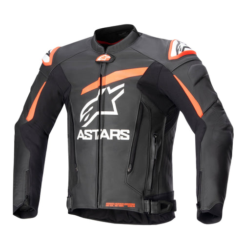 Alpinestars GP Plus V4 Leather Jacket Black/Red/Fluo/White