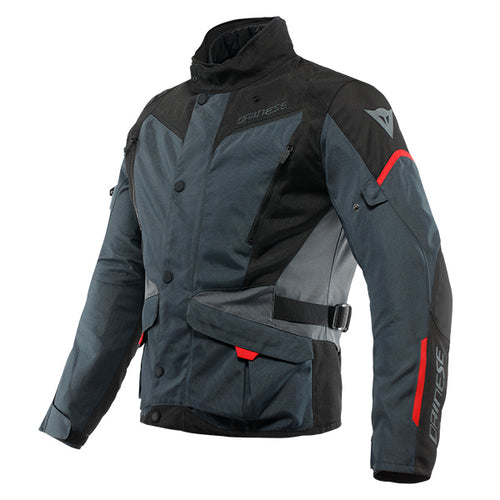 DAINESE TEMPEST 3 D-DRY JACKET 80E - Tech Blue/Grey/Red Fluo