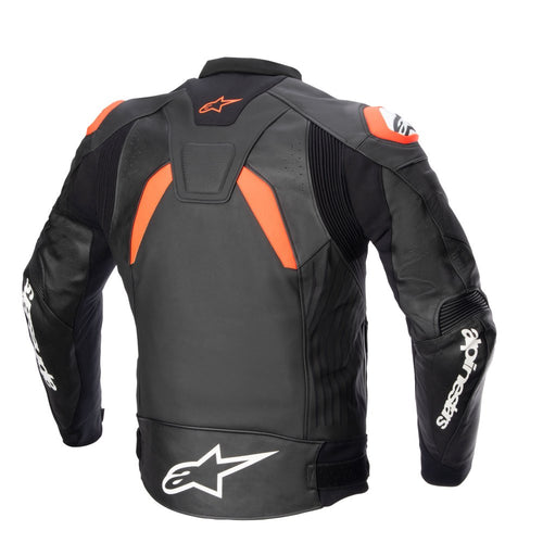 Alpinestars GP Plus V4 Leather Jacket Black/Red/Fluo/White