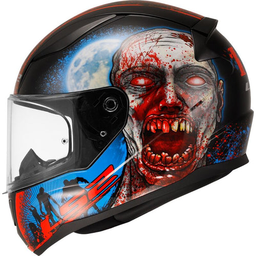 LS2 FF353 Rapid II Zombie Black/Red Gloss