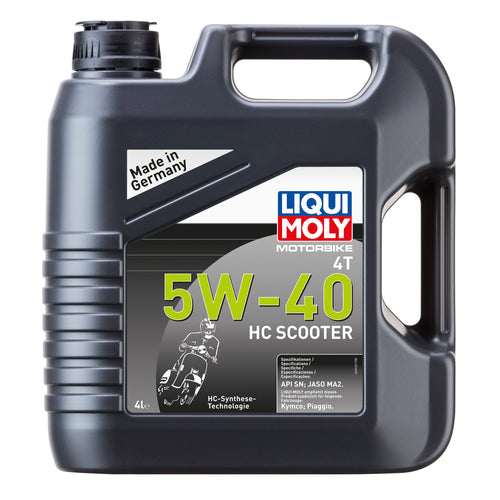 Liqui Moly Oil 4 Stroke - Semi Synth - HC Scooter - 5W-40 4L #20830 #API-SN JASO-MA2