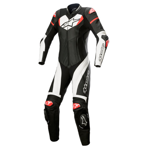 Alpinestars Stella GP Plus 1 PC Leather Suit Black White Bright Red