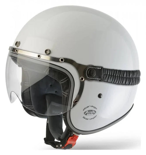 Airoh Helmet Garage Jet - Colour White Gloss
