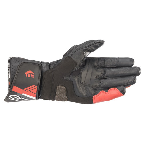 Alpinestars SP-8 V3 Leather Gloves Black/White/Red