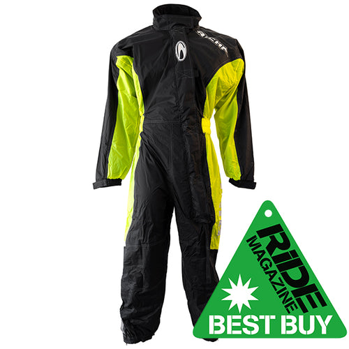 Richa Typhoon Rain Overall Black/Fluorescent Yellow