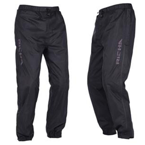 RICHA Side-Zip Rain Trousers Black