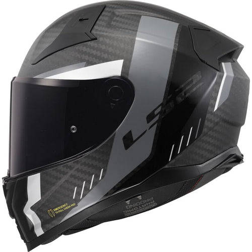 LS2 FF811 VECTOR II Carbon Grid Matt Black Grey