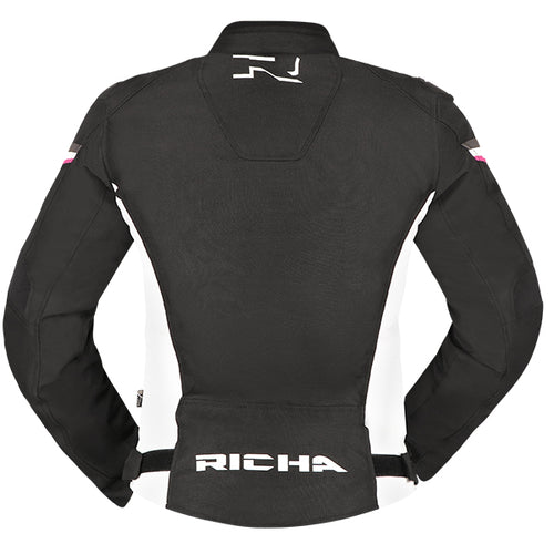 Richa GOTHAM 3 Waterproof Jacket Ladies - Black/White/Fuchsia