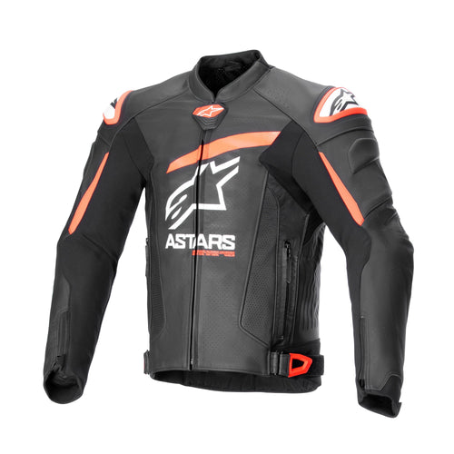 Alpinestars Gp Plus R V4 Airflow Leather Jacket Black/Red/Fluo White