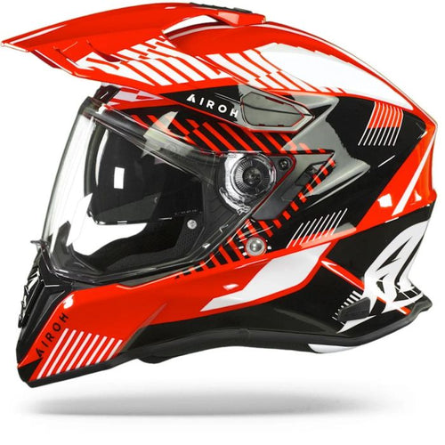 Airoh Commander Adventure Helmet - 'Boost Red' Gloss