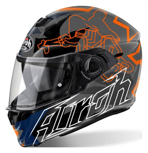 Airoh Storm Full Face Helmet - Bionikle Orange Gloss