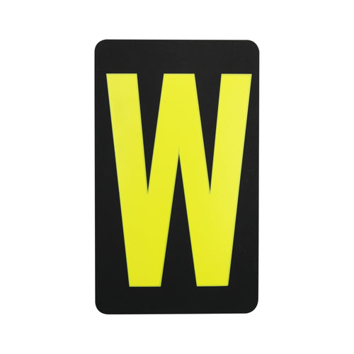 Spare Yellow Letter W For BikeTek Pitboard