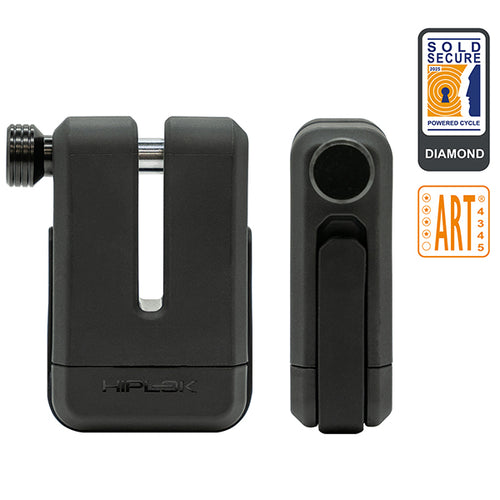HIPLOK MD1000 DISC LOCK ALL BLACK + Carry Case