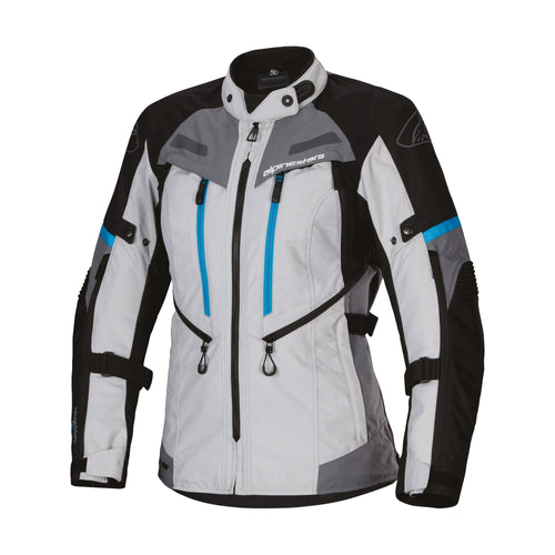 Alpinestars Stella Bogota Pro Drystar Jacket Ice Grey/Black/Cyan