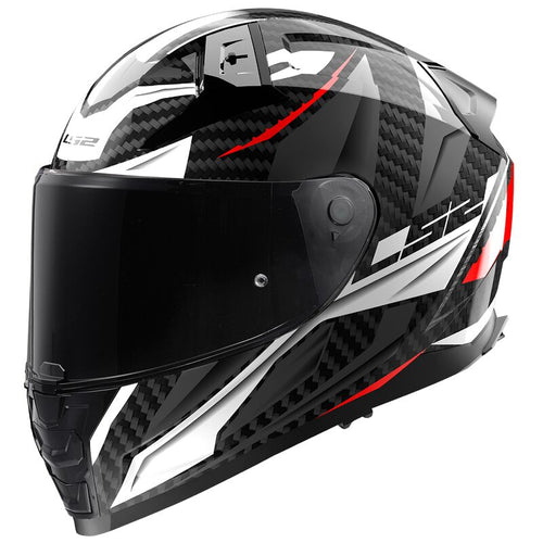 LS2 FF811 VECTOR II Carbon Savage White/Red/Grey
