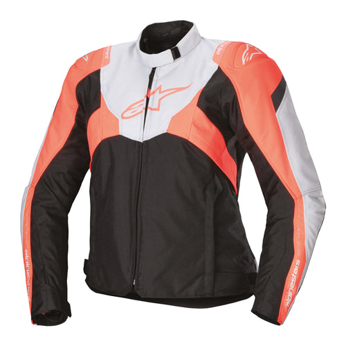Alpinestars Stella T-Jaws V4 Waterproof Jacket Black/Ice Grey/Fluo Coral