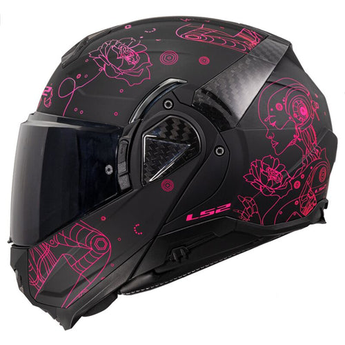 LS2 FF910 ADVANT II Sophia Matt Black/Pink