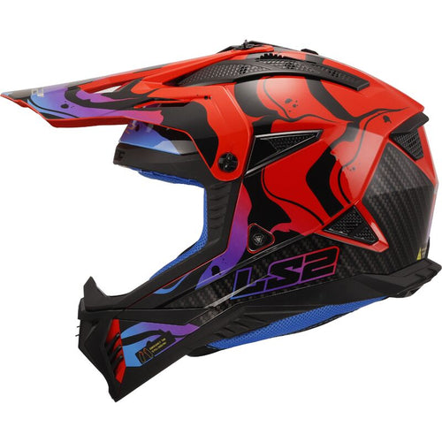 LS2 MX708 FAST II Wash Gloss Red
