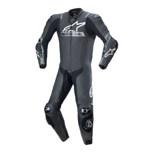 Alpinestars Missile V2 Ward 1 Pc Leather Suit Black /Met Grey