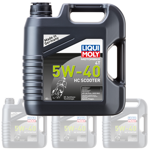 Liqui Moly Oil 4 Stroke - Semi Synth - Hc Scooter - 5W-40 4L [20830] (Box Qty 4)