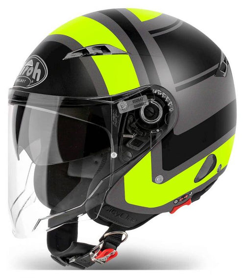 Airoh Helmet City One Jet - Wrap Yellow Matt