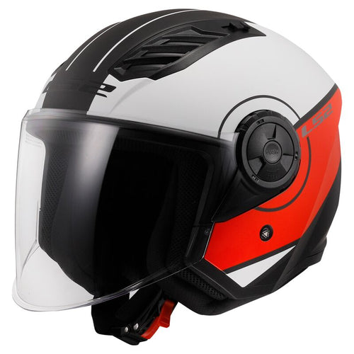 LS2 OF616 AIRFLOW II Cover Matt White Red