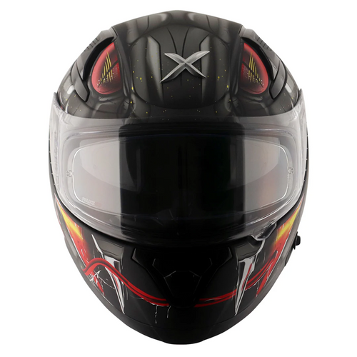 Axor Apex Full Face Helmet - Venomous Black Grey Matt