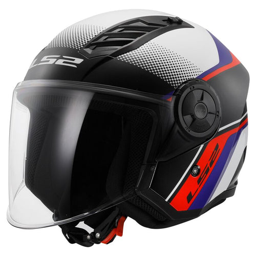 LS2 OF616 AIRFLOW II Rush White/Blue/Red