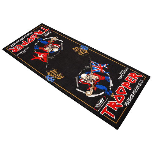 Bike It Iron Maiden Trooper Motorcycle Motorbike Garage Mat - Limited Edition