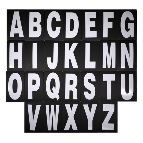 Pit Board Letter Kit White 26pcs